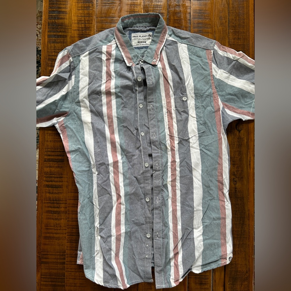 Free Planet Men's Striped Shirt